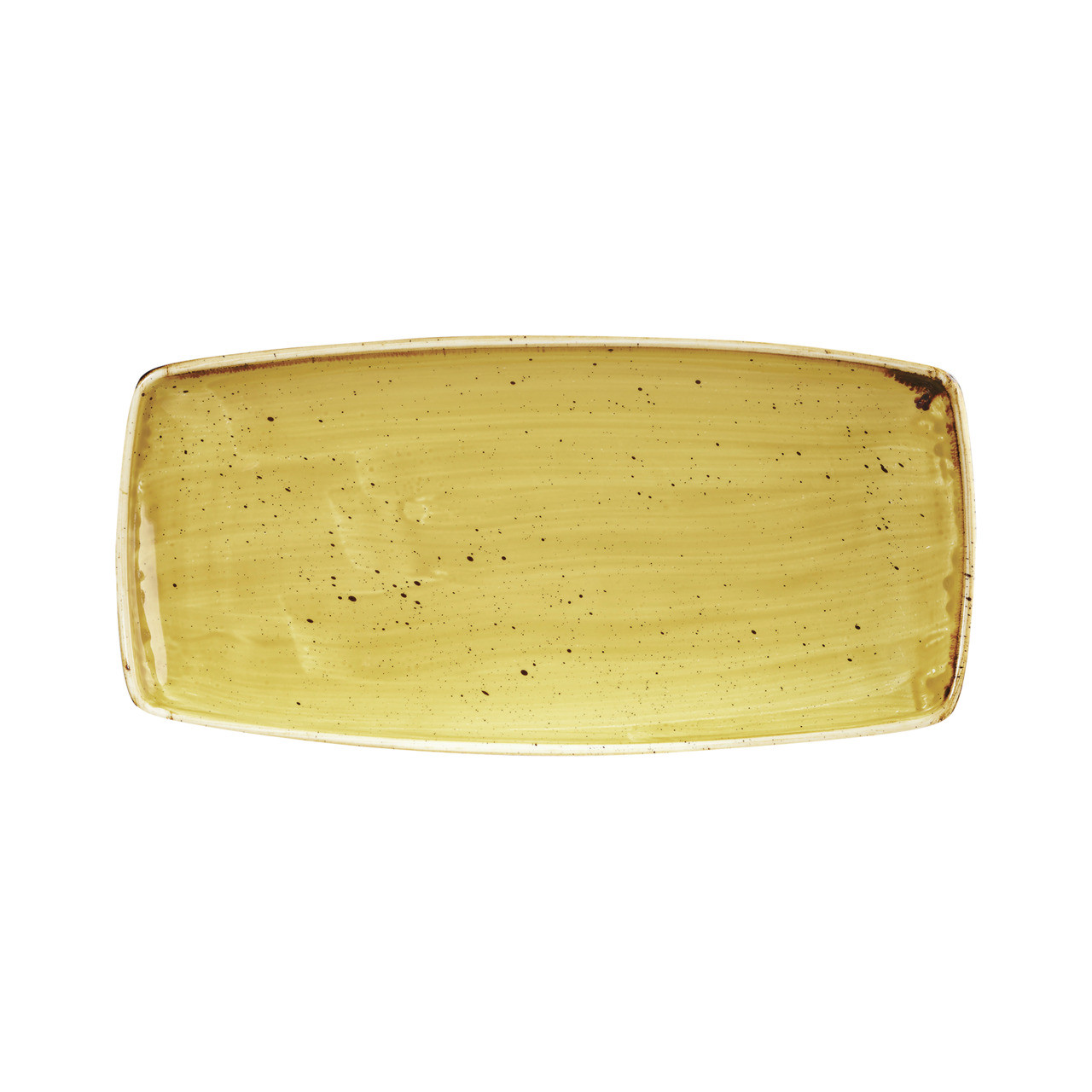 Stonecast, Teller rechteckig 295 x 140 mm Mustard Seed Yellow